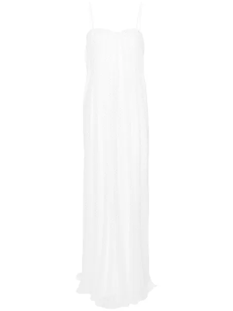 NISSA iridescent polka-dot gown