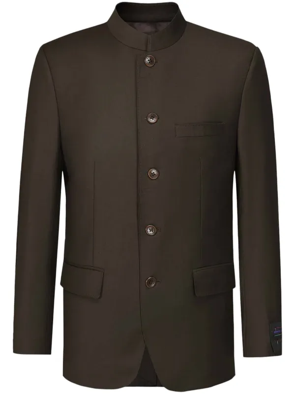 Mens stand collar blazer sale