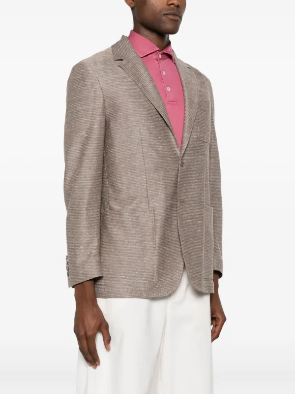 Canali シングルジャケット | ブラウン | FARFETCH JP