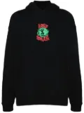 Awake NY Globe raised-logo cotton hoodie - Black