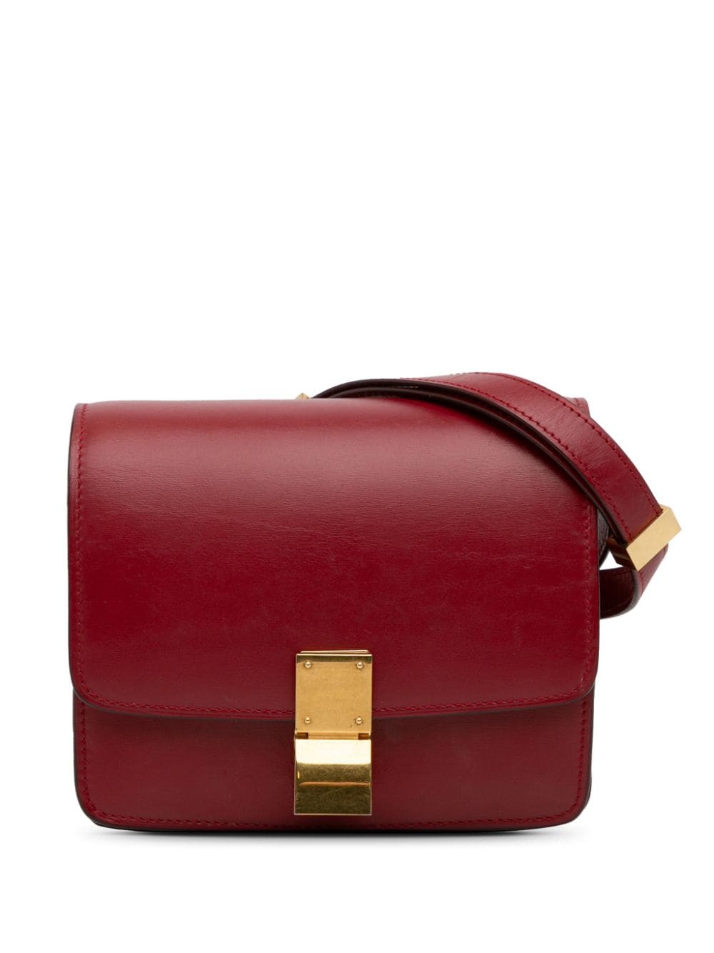 Pre-owned Celine 2015   Small Classic Box Crossbody Bag In Red
