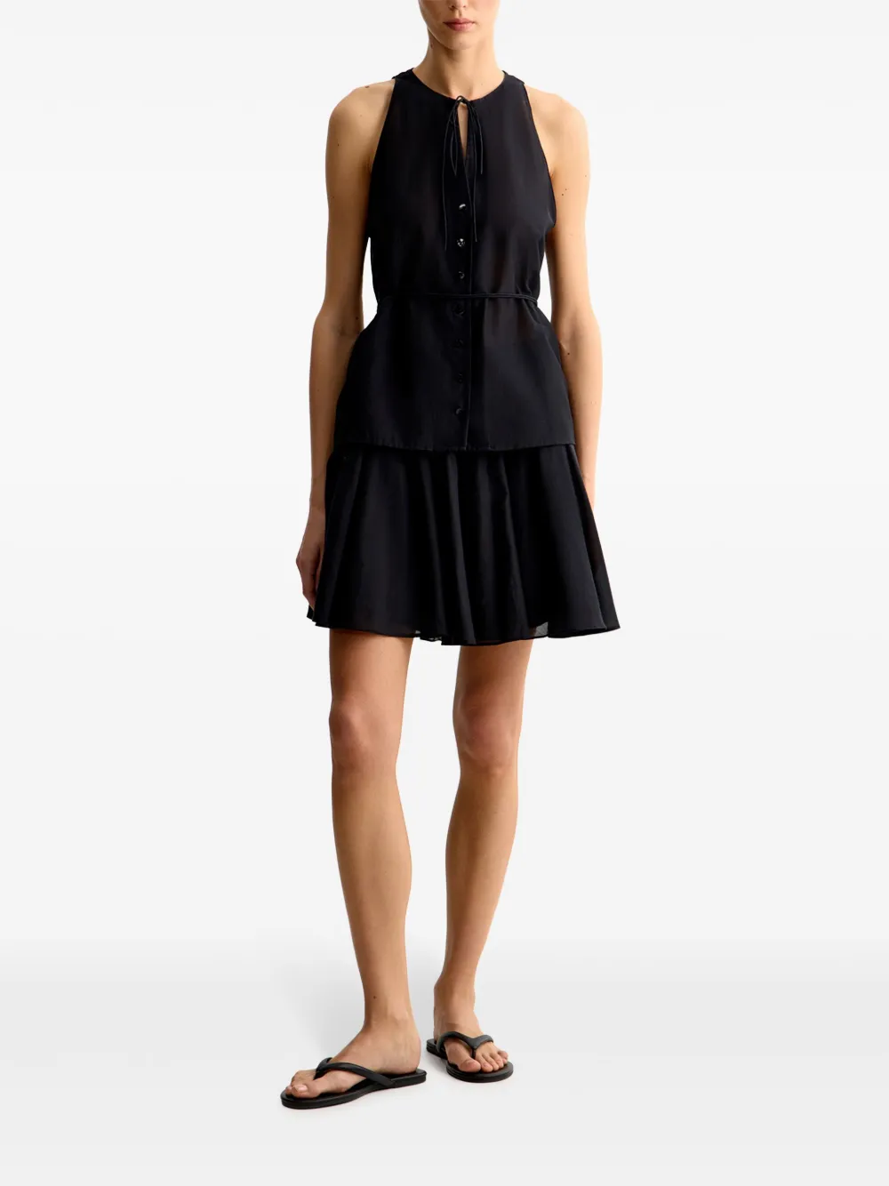 12 STOREEZ Blouse van katoenblend Zwart