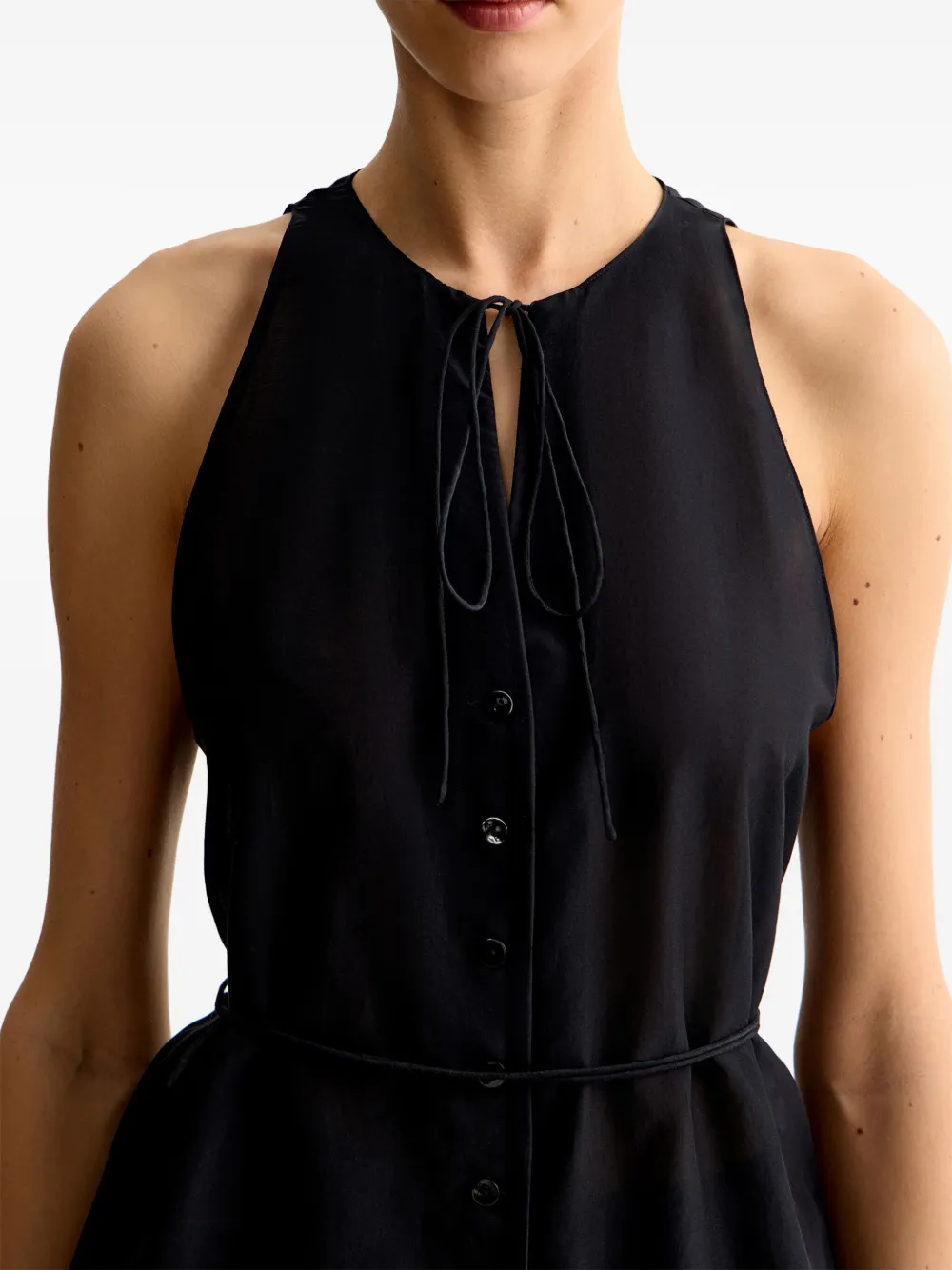 12 STOREEZ Blouse van katoenblend Zwart