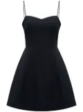 12 STOREEZ slip linen-cotton mini dress - Black