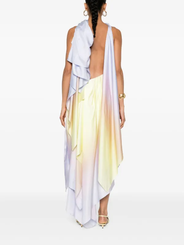 zimmermann harmony silk scarf maxi-dress Zimmermann Harmony Silk Scarf Dress