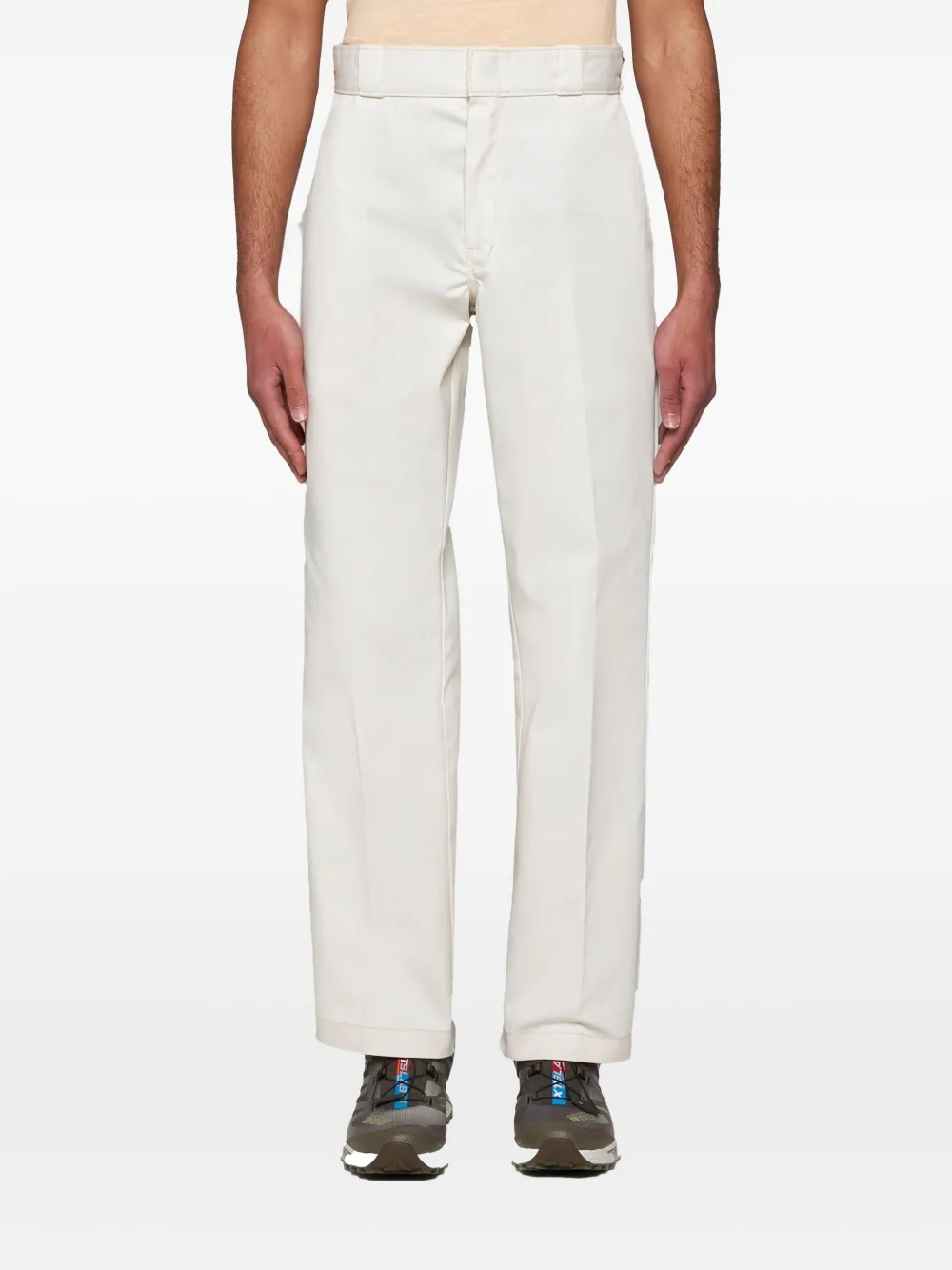 Dickies Construct Logo-patch Trousers In White