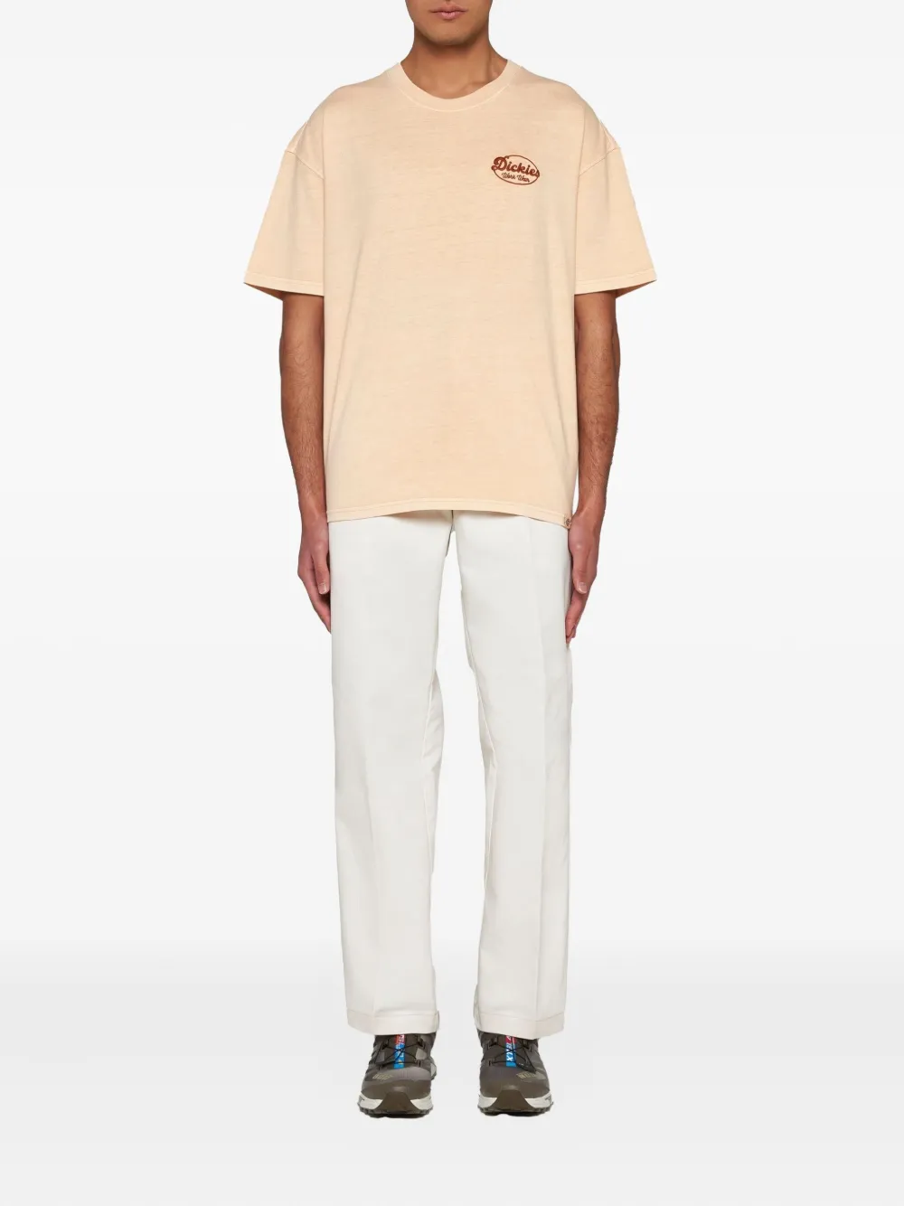 Dickies Construct Logo-patch Trousers In White