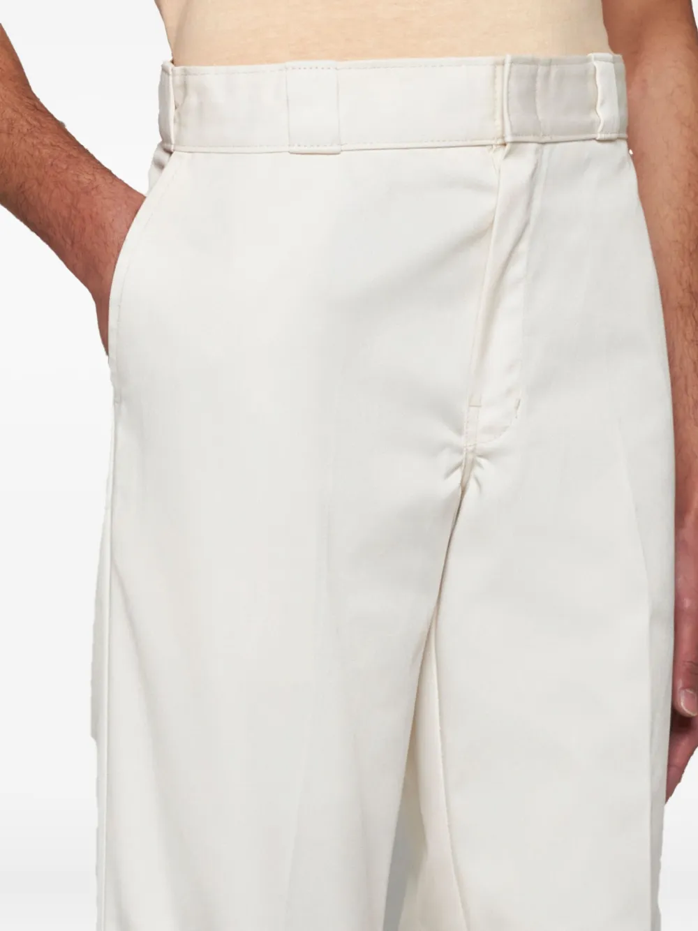 Dickies Construct Logo-patch Trousers In White