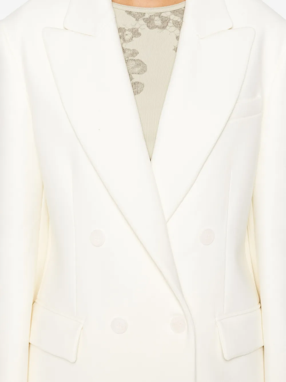 P.A.R.O.S.H. Blazer met dubbele rij knopen Beige