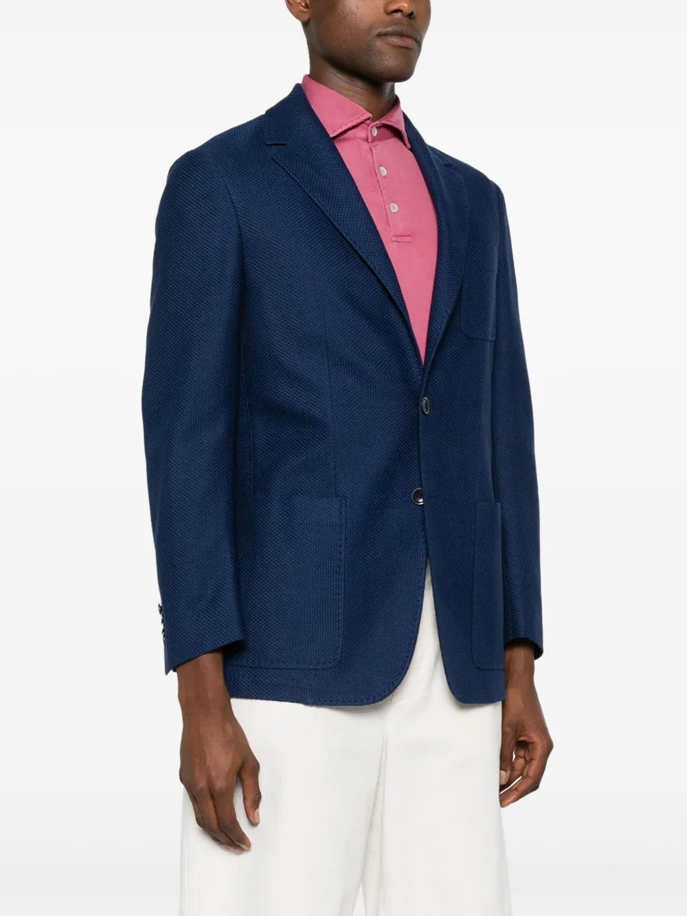 Canali Blazer met dubbele rij knopen Blauw