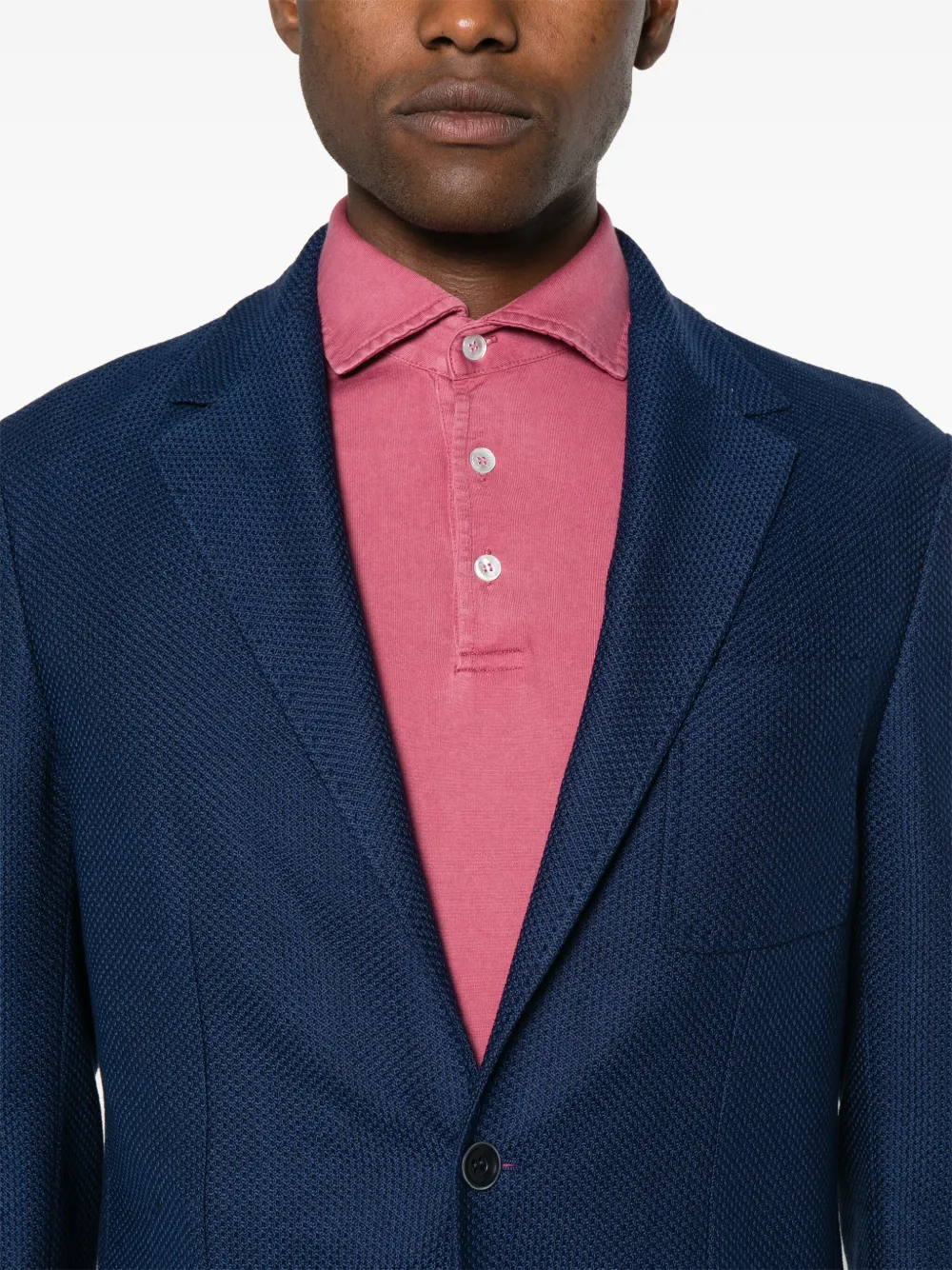 Canali Blazer met dubbele rij knopen Blauw