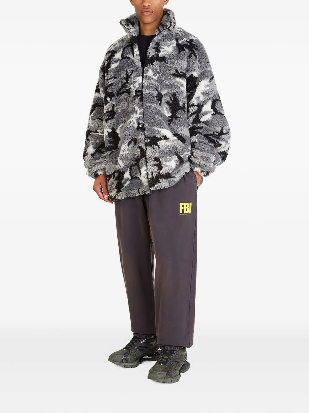 Balenciaga FBI-logo track pants Zwart