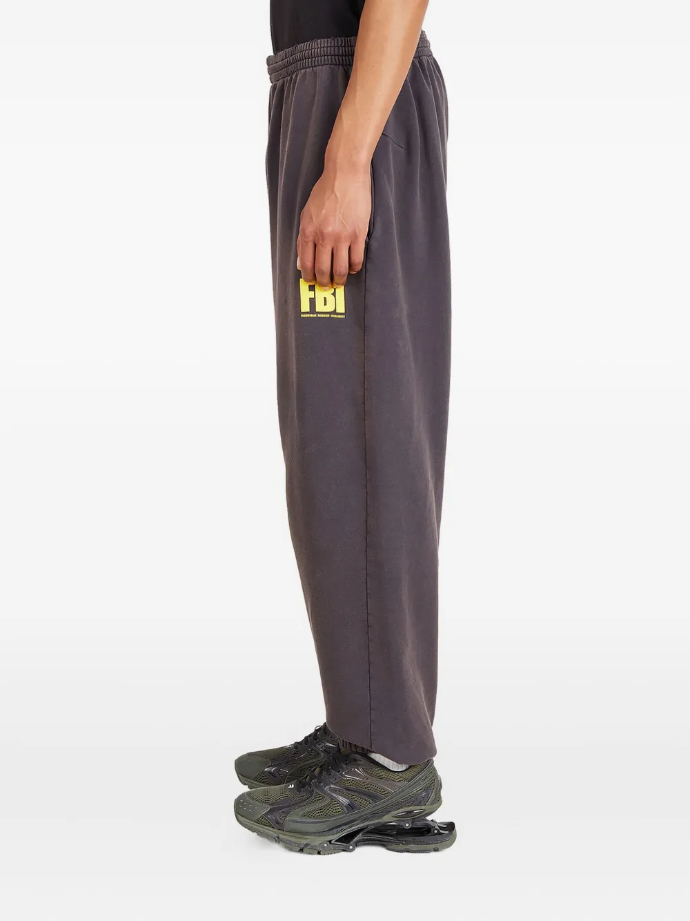 Balenciaga FBI-logo track pants Zwart
