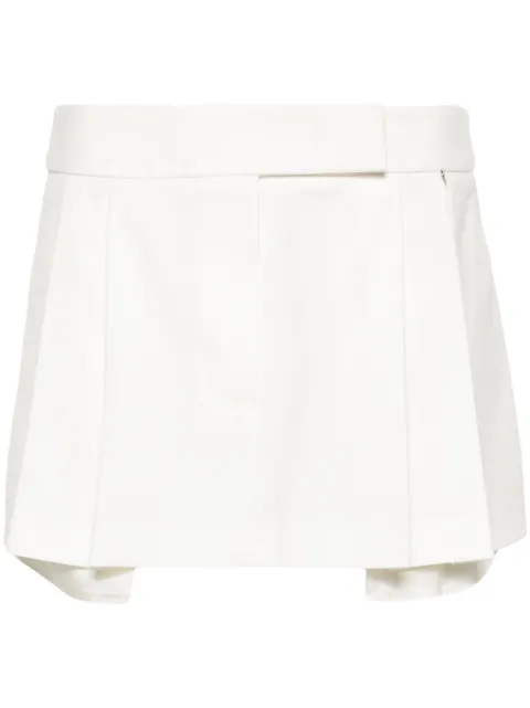 NISSA low-rise pleated miniskirt