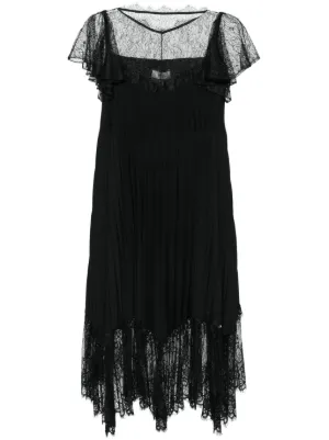 SANDRO Guipure Lace Dress | Black | FARFETCH