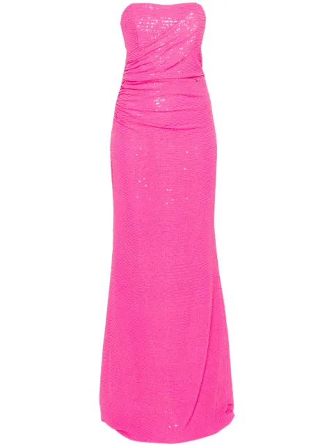 NISSA vestido de fiesta strapless