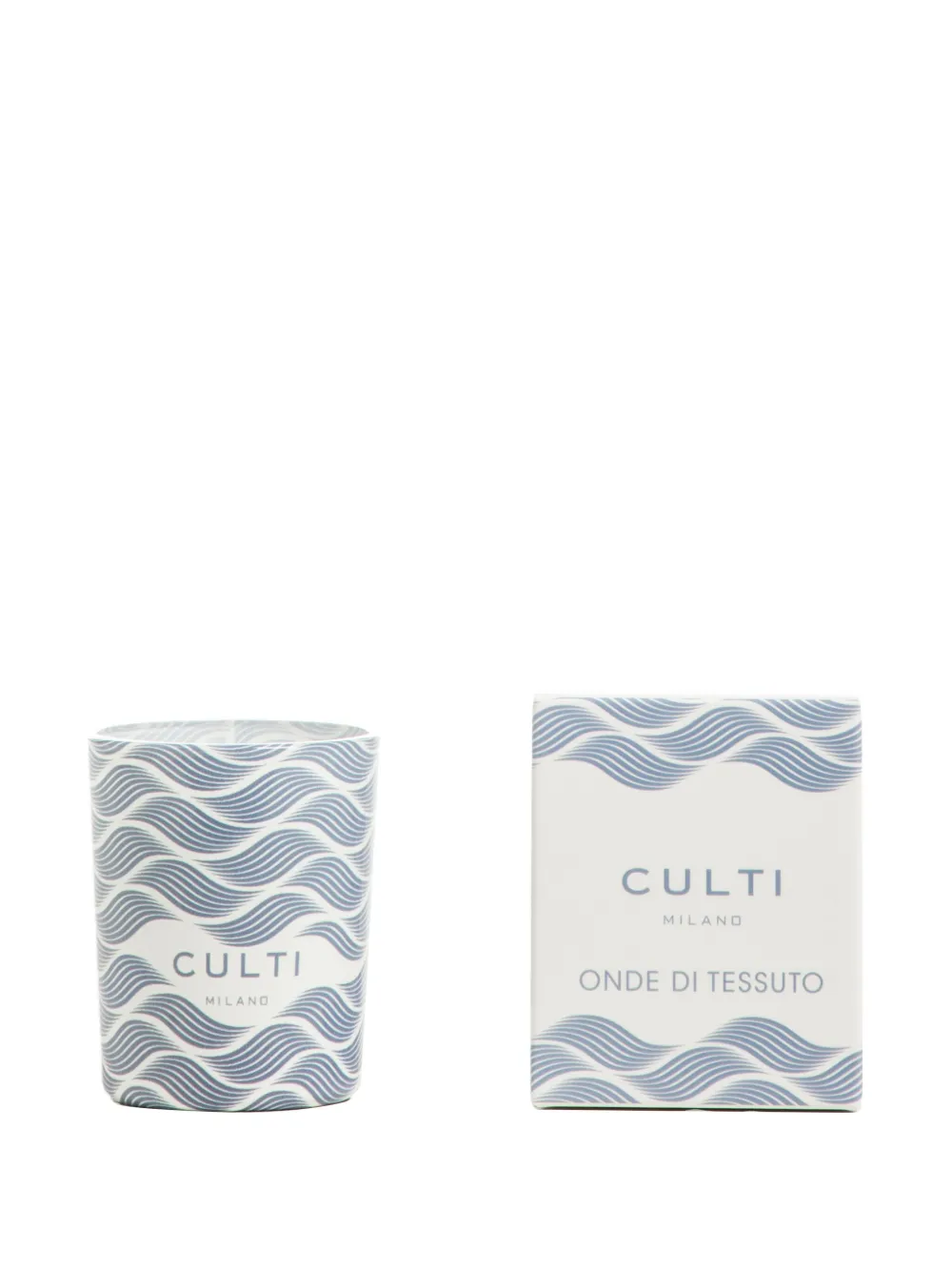 Culti Milano Onde di Tessuto 70g kaars - Blauw