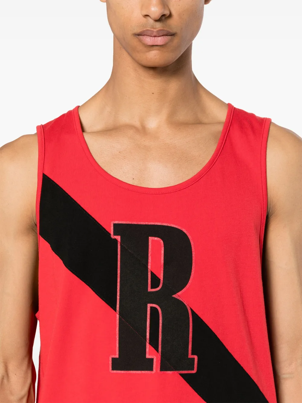 RHUDE Katoenen tanktop Rood