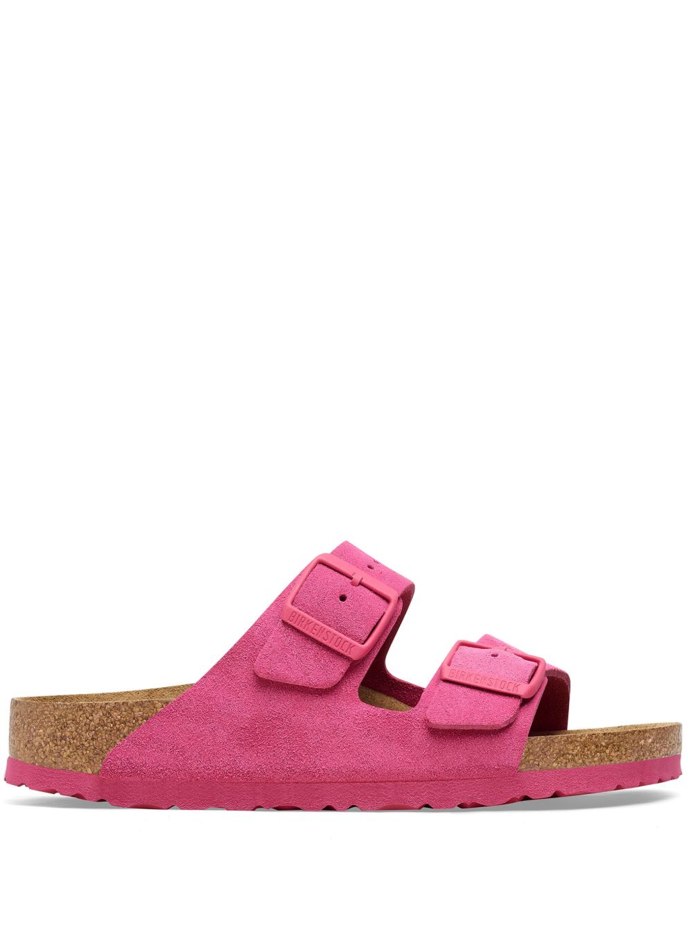 Shop Birkenstock Arizona Double-strap Slides In Pink