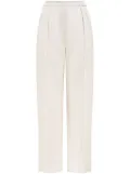 12 STOREEZ pressed-crease linen trousers - White