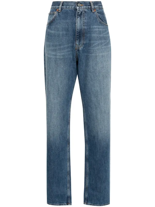 デニム・ジーパン Valentino Garavani Light Blue Straight Jeans Valentino Garavani - 5-pocket straight-leg jeans Denim - The