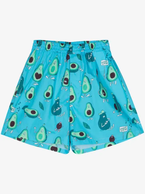 Junya Watanabe MAN graphic-print cotton shorts