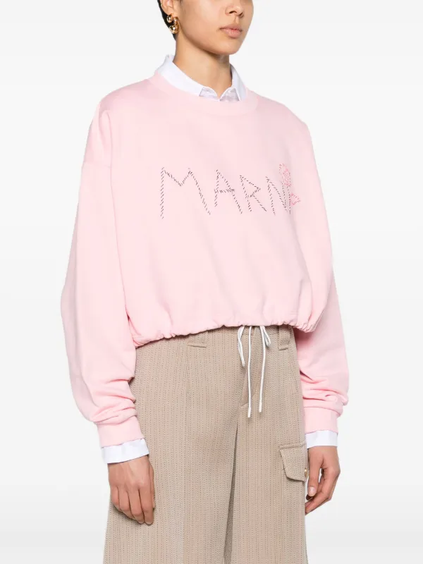 MARNI ピンク ロゴトレーナー MARNI トレーナー MARNI（マルニ）Kids ＆ Junior ワンポイント