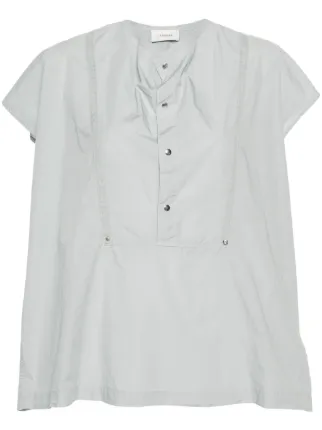LEMAIRE cap-sleeve Blouse | Grey | FARFETCH SA