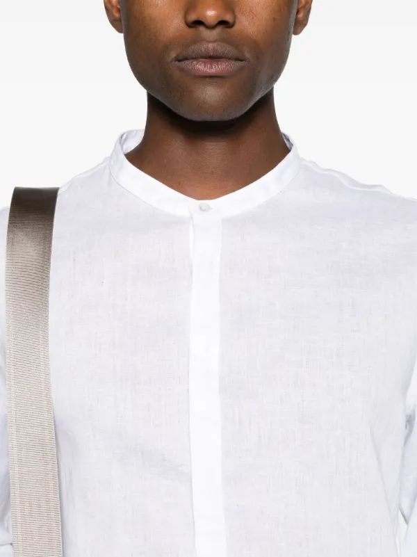 トップス GIORGIO ARMANI PIPING BAND COLLAR SHIRT トップス GIORGIO ARMANI PIPING BAND COLLAR SHIRT Giorgio