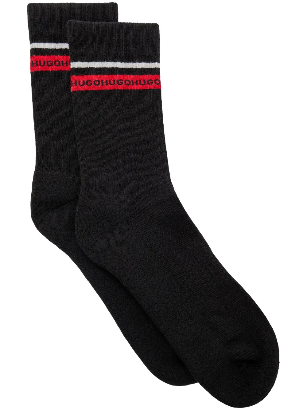 HUGO Par de meias com logo | Preto | Image 1