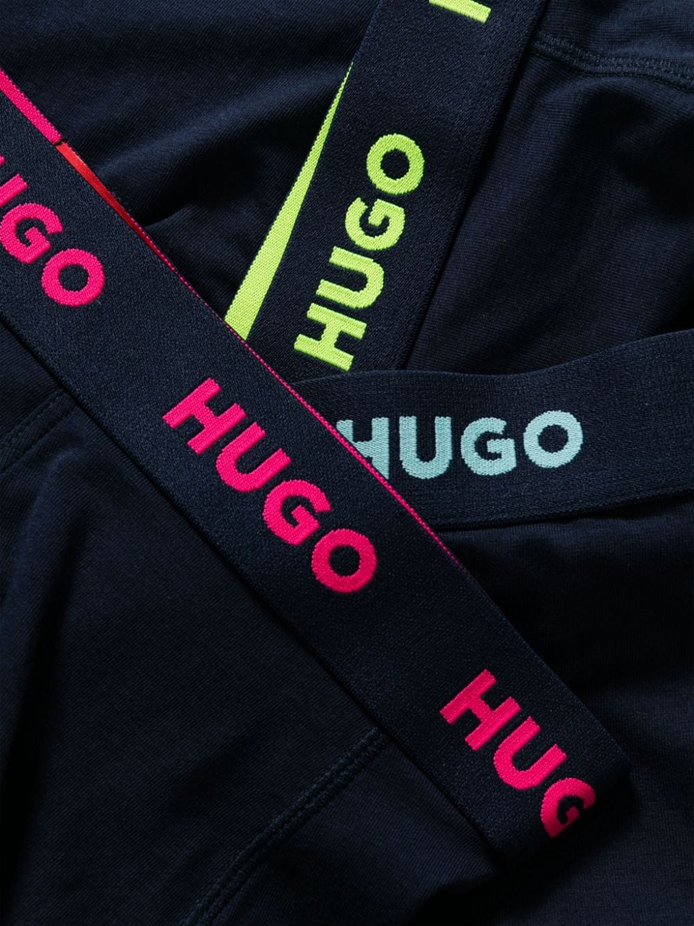 Shop Hugo Logo-waistband Boxers In Blue