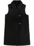 Fay Ganci-detail textured-finish gilet - Black