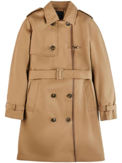 Fay double-breasted belted trench coat 