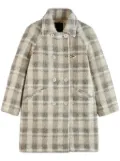Fay Jacqueline check-pattern coat - Neutrals