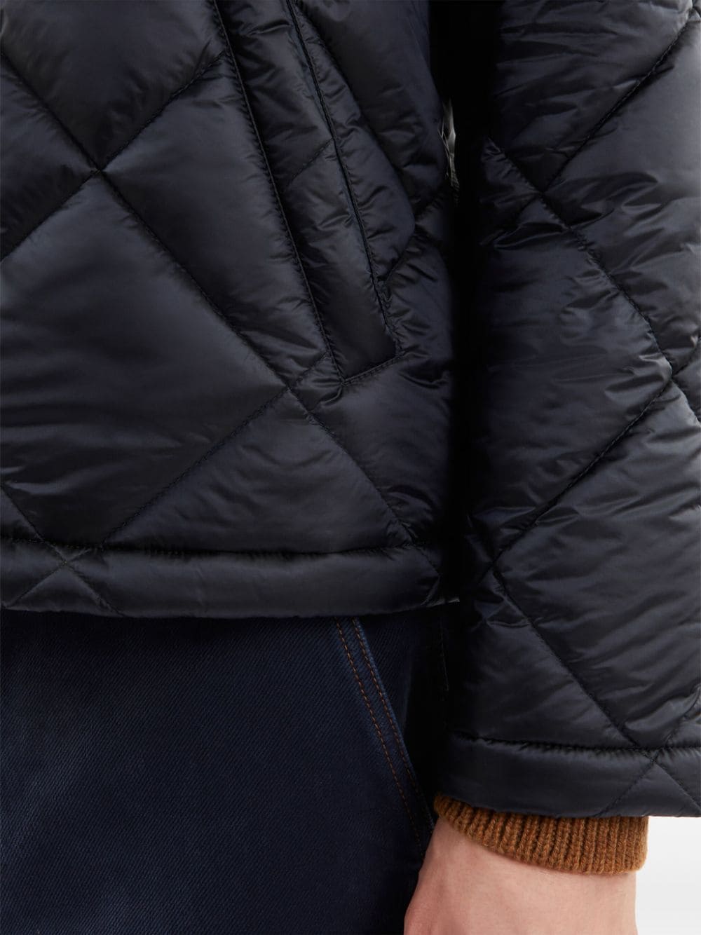 Shop Fay Quilted Padded Jacket In Blau