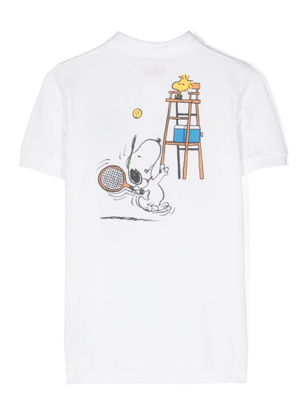 Shop Mc2 Saint Barth Cartoon-print Polo Shirt In White
