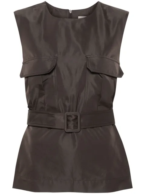 P.A.R.O.S.H. sleeveless belted top