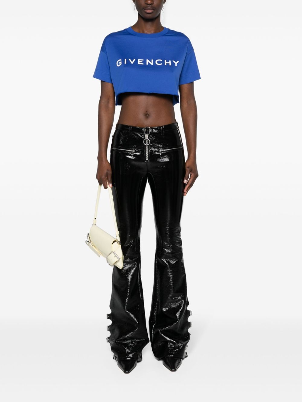 Shop Givenchy Archetype Cotton T-shirt In Blue