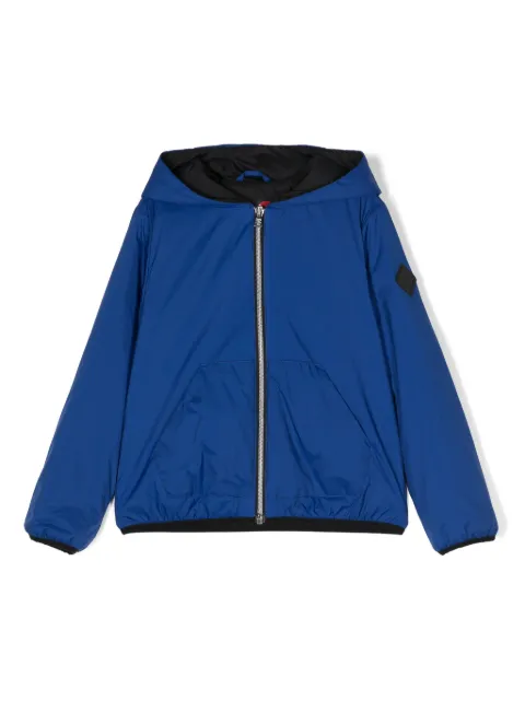 Herno Kids logo-patch bomber jacket