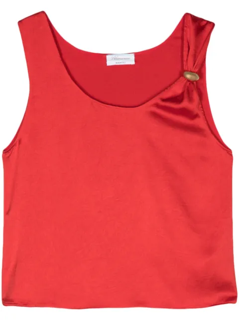 Blumarine sleeveless crepe blouse