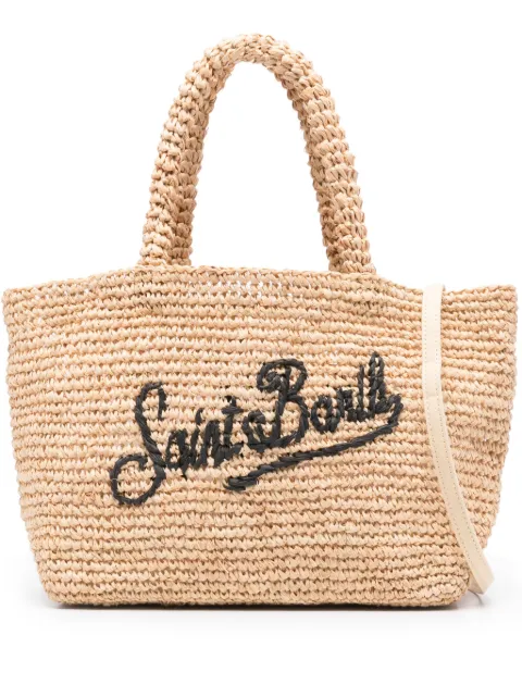MC2 Saint Barth woven-raffia beach bag