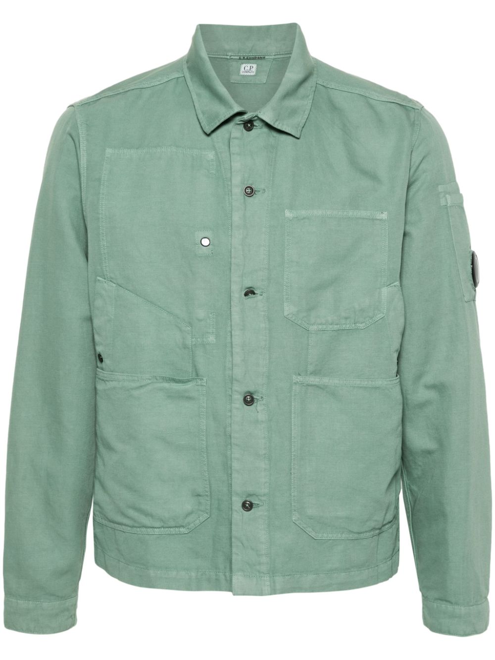 C.P. Company Lens-detail long-sleeve shirt Groen