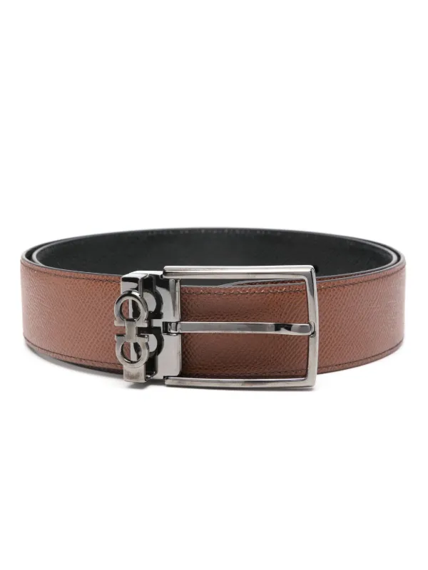 Ferragamo ブラウンレザーベルト Ferragamo レザーベルト | ブラウン | FARFETCH JP