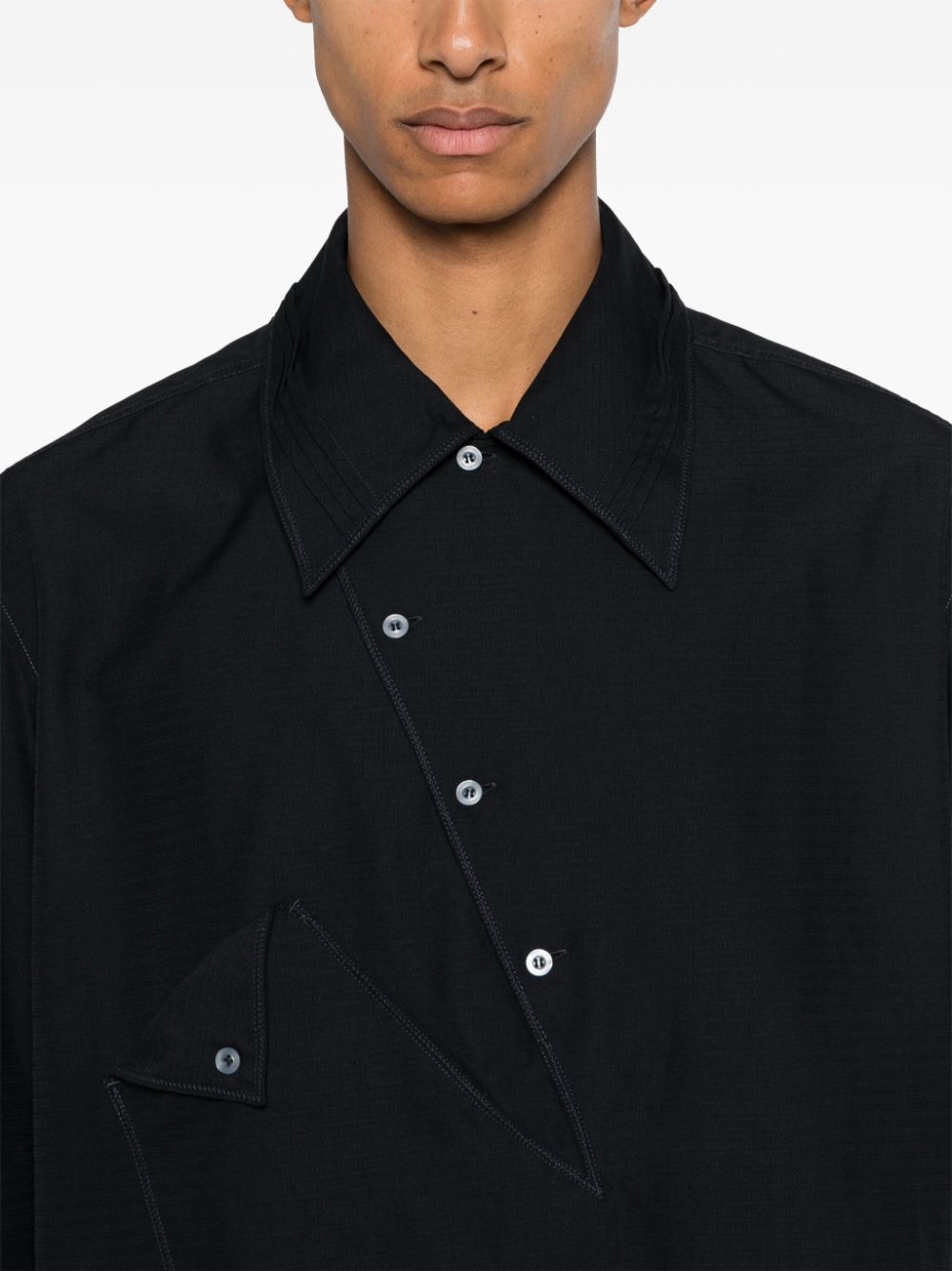 Shop Kiko Kostadinov Jarocka Shirt In Black