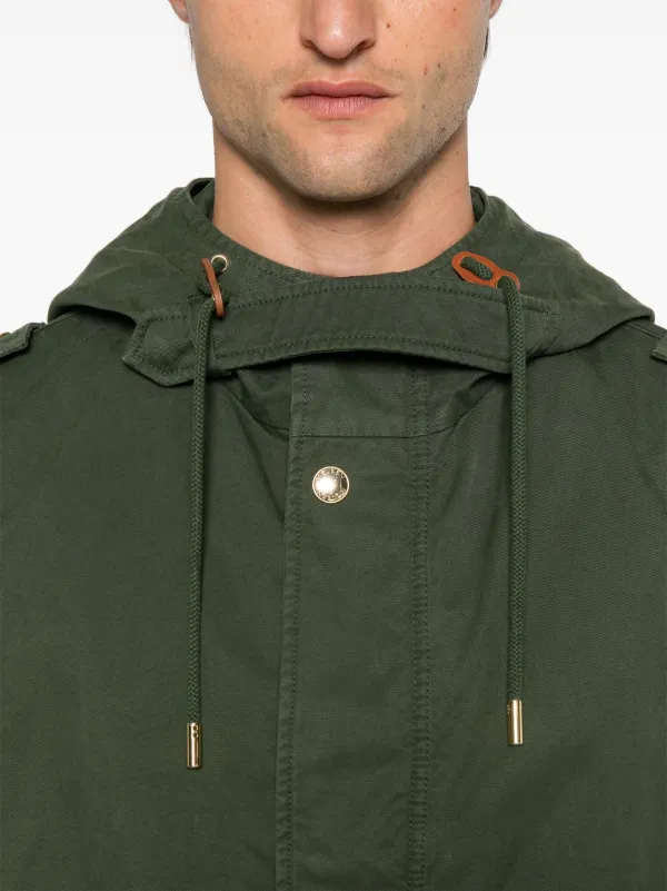 Alexander McQueen Hooded Jacket | Green | FARFETCH JO