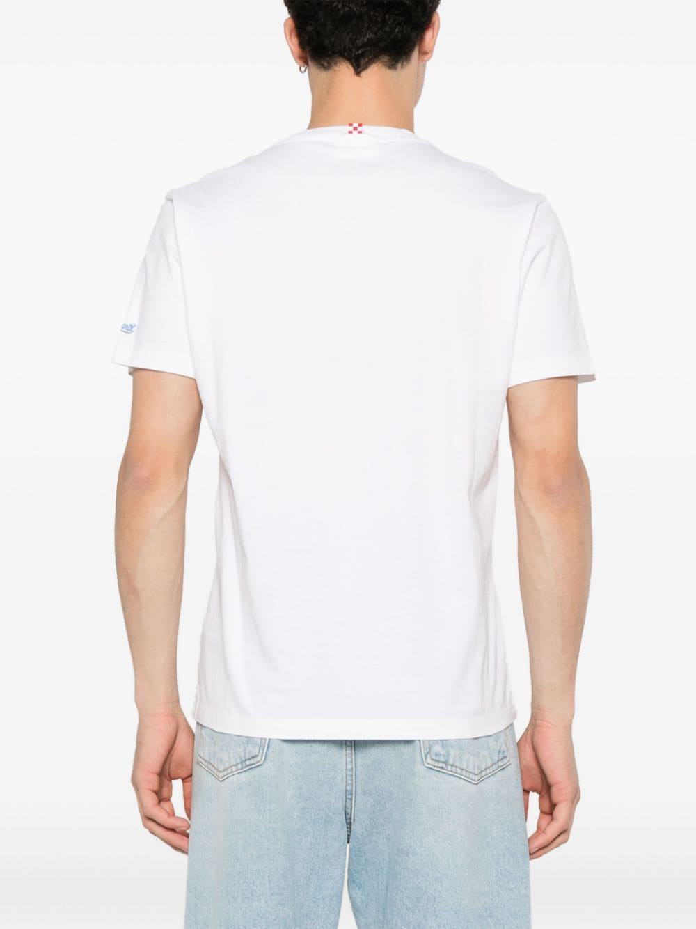 Shop Mc2 Saint Barth X Gin Mare Graphic-print Cotton T-shirt In White