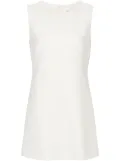 P.A.R.O.S.H. dart-detail sleeveless dress - White