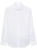 Barba long-sleeve linen shirt - White