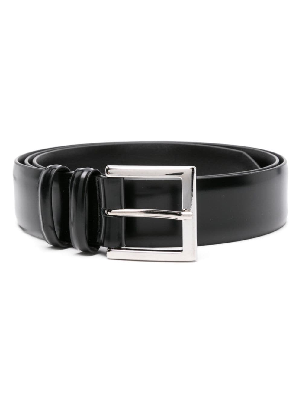 Orciani Matte-effect Leather Belt In Black