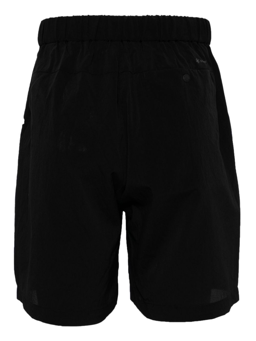 Shop Snow Peak Logo-print Velvet Shorts In Black